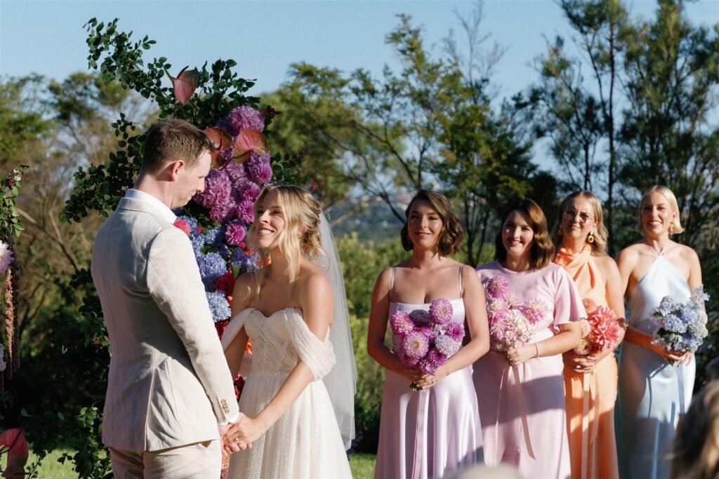 bride-groom-wedding-ceremony-colourful-flowers